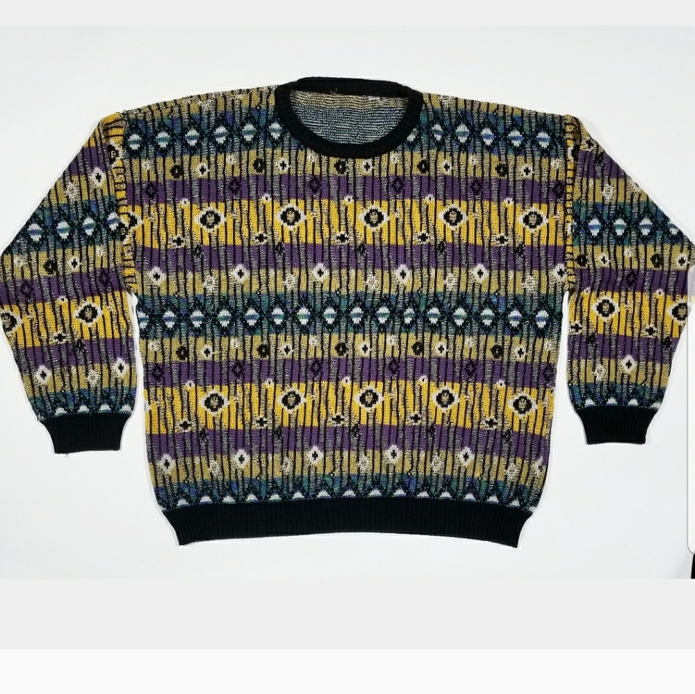 🚫 SOLD 🚫  Retro Abstract 80 90s Unisex Sweater